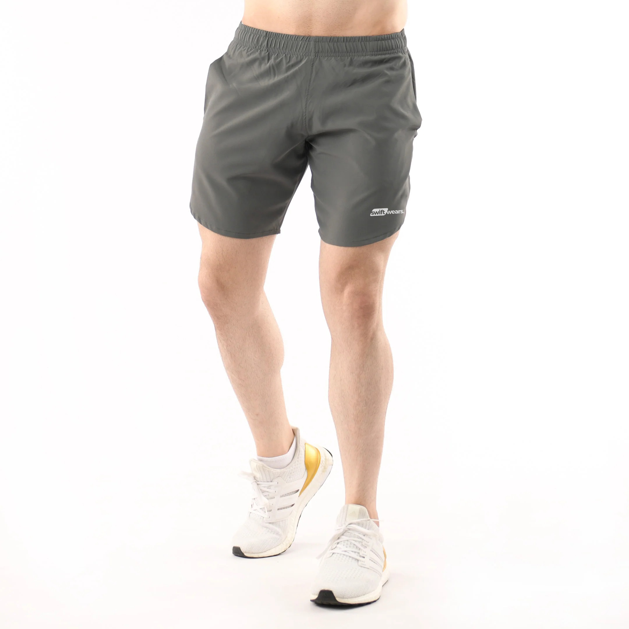 Swift Wears Men Performance Running Sports Shorts Gym Fitness Football Black