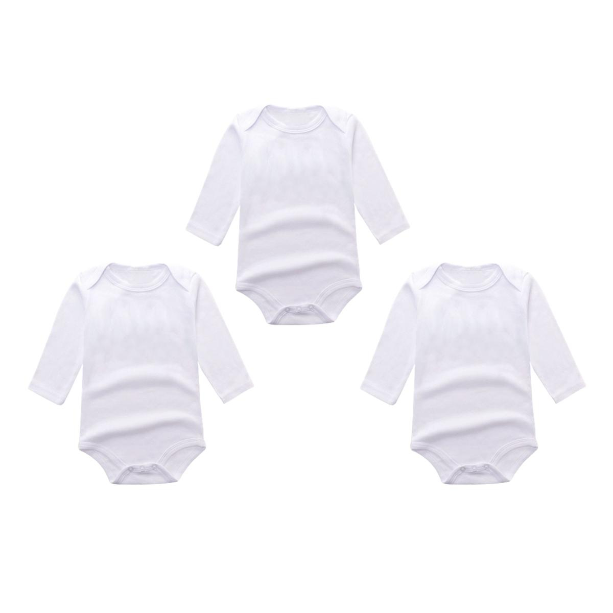 Pack of 3 Newborn Baby Bodysuits Romper in Cotton Stuff for Newborn Baby (Unisex) Available 0 to 12 Months
