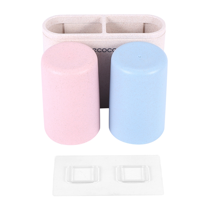 No Drilling Toothbrush Holder, Self Adhesive Wall Mounted Plastic