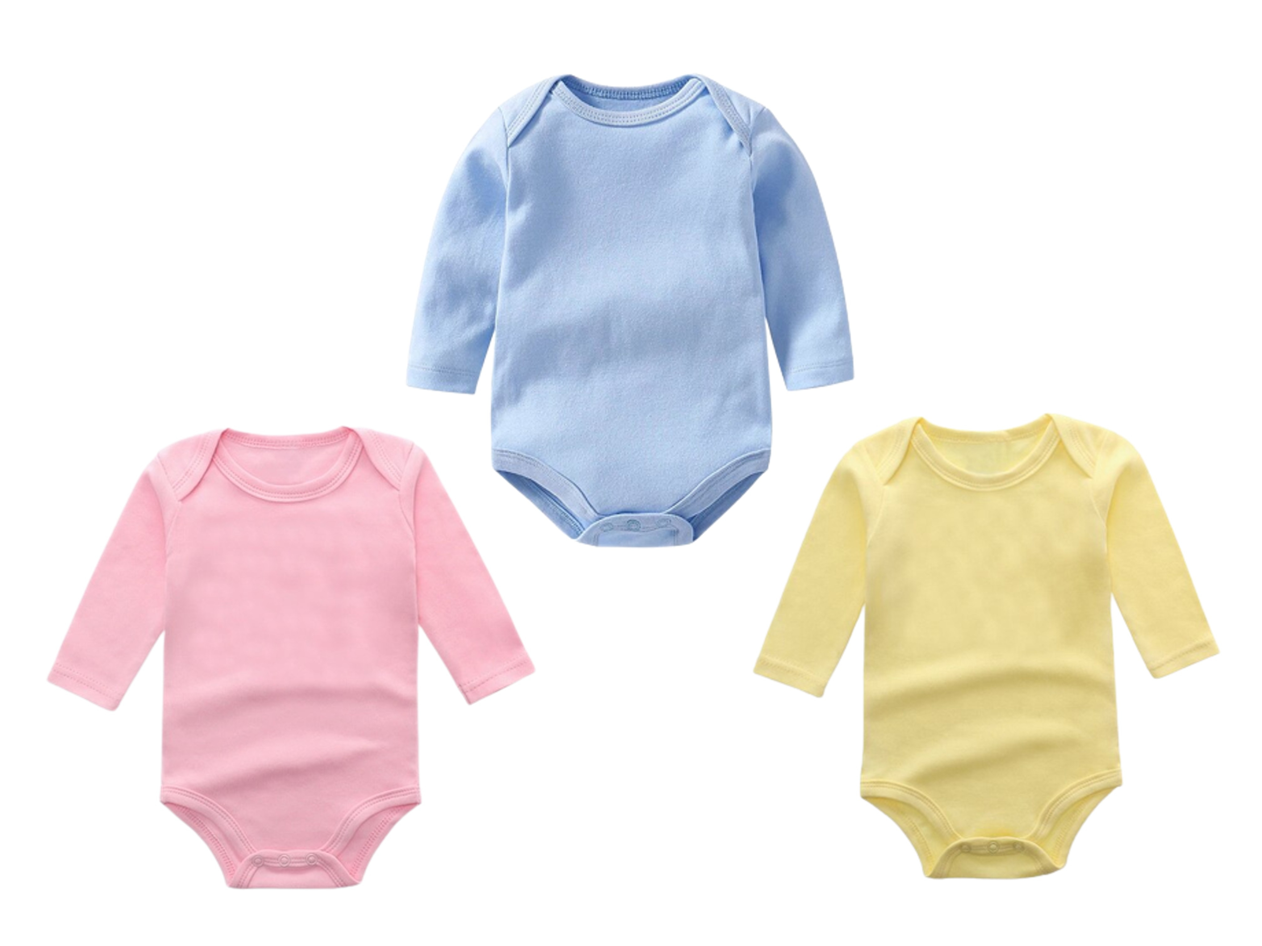 Pack of 3 Newborn Baby Bodysuits Romper in Cotton Stuff for Newborn Baby (Unisex) Available 0 to 12 Months