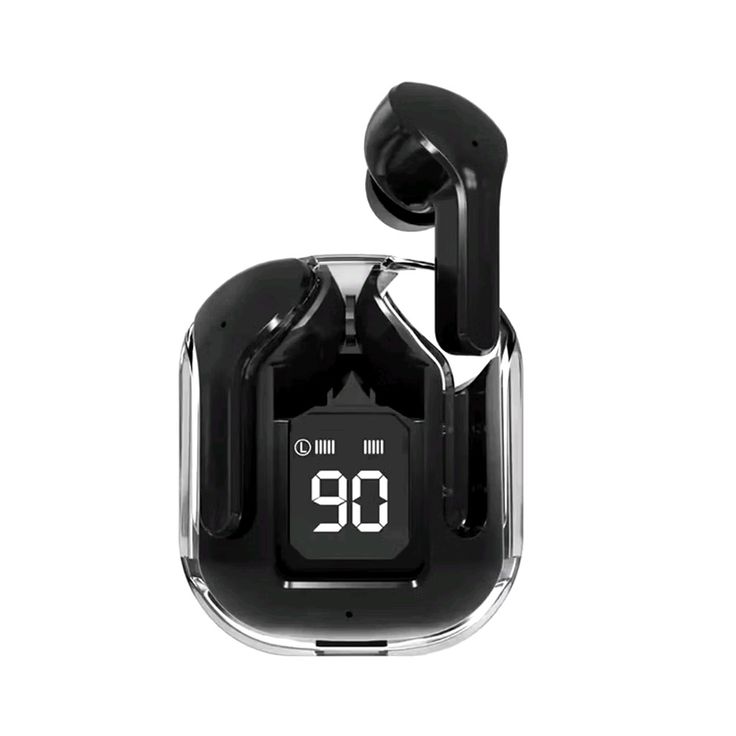 WKSHOP Air 31 Transparent Wireless Earbuds Bluetooth 5.3 TWS Earphones HD Bass Touch Control Noise Reduction Gaming Earbuds Long Battery Stereo Sound Compatible with Android iOS Mobile Phones Charging