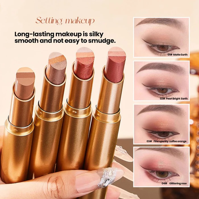 O'CHEAL TWO-Color Gradient Eyeshadow Stick – Instant Shimmer & Contour