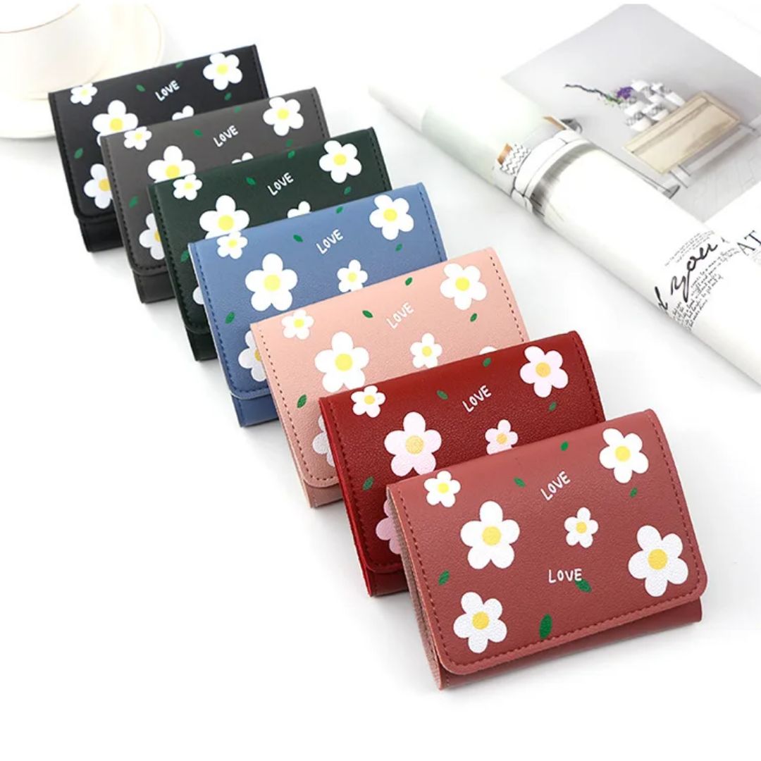 PENGUIN MART Small Trifold Wallet for Women and Girls, Premium PU Leather