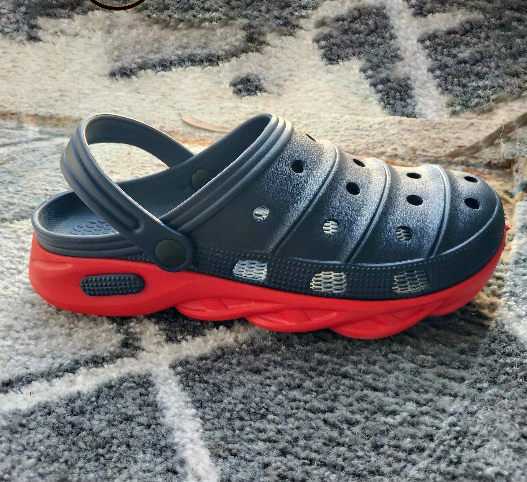 Trendy Imported clogs for men - Latest Thick Soles corc beach sandals for boys and men - Quick-Dry and Anti-Slip EVA Foam clogs for boys and men - 2 in 1 casual medicated sole clogs slippers for men - EVA made comfortable quick dry thick sole mens Croc