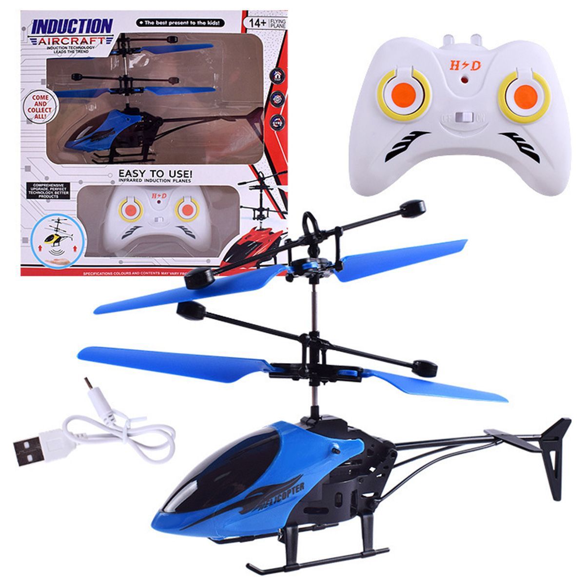 RC Helicopter Toy for Kids – Remote Controlled Flying Helicopter, USB Rechargeable, LED Light, Crash Resistant, Smooth Stable Flight, Indoor Flying Toy for Girls & Boys – Best Gift  Title 3