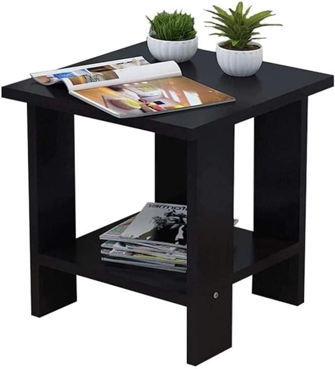 Side Table Bedside table small Coffee table with Storage Shelf Bookcase Storage Side Table