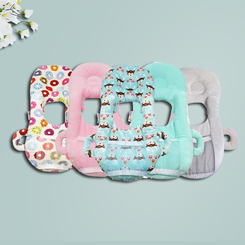 GHAZI BAGS Newborn Baby Self Feeding Head Support Nursing Fluffy Pillow Portable and Detachable Adjustable Breastfeeding Feeding Pillow Washable Infant Cushion Baby Feeding Feeder Bottle Holder Hands Free for Mom & Baby Suitable For Age 0-24 Month