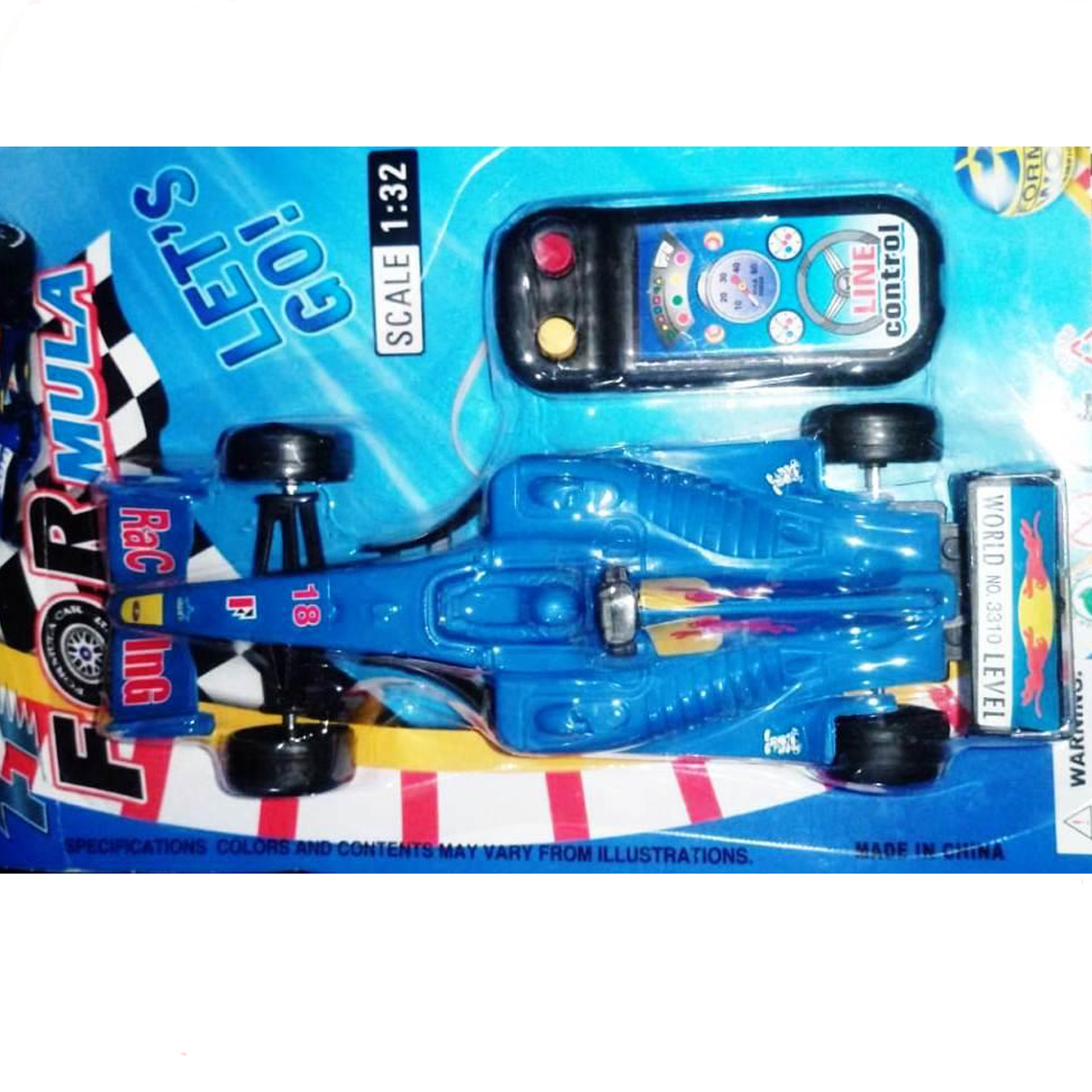 Kid's Formula F1 Car with Wire Remote Control (Multicolour)