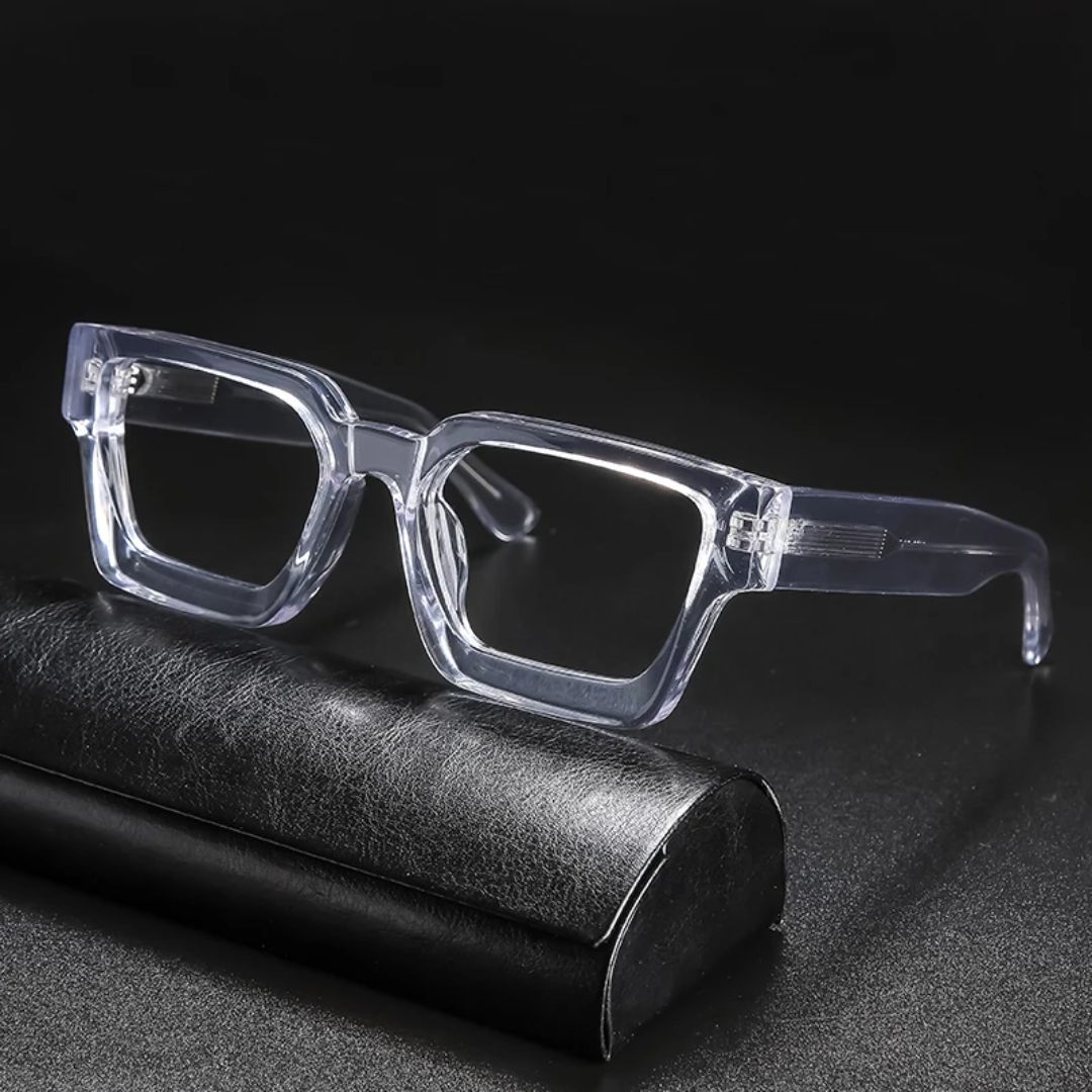 Original Transparent Glasses for Men/Women Clear Lens Glasses | White Glasses for Boys and Girls