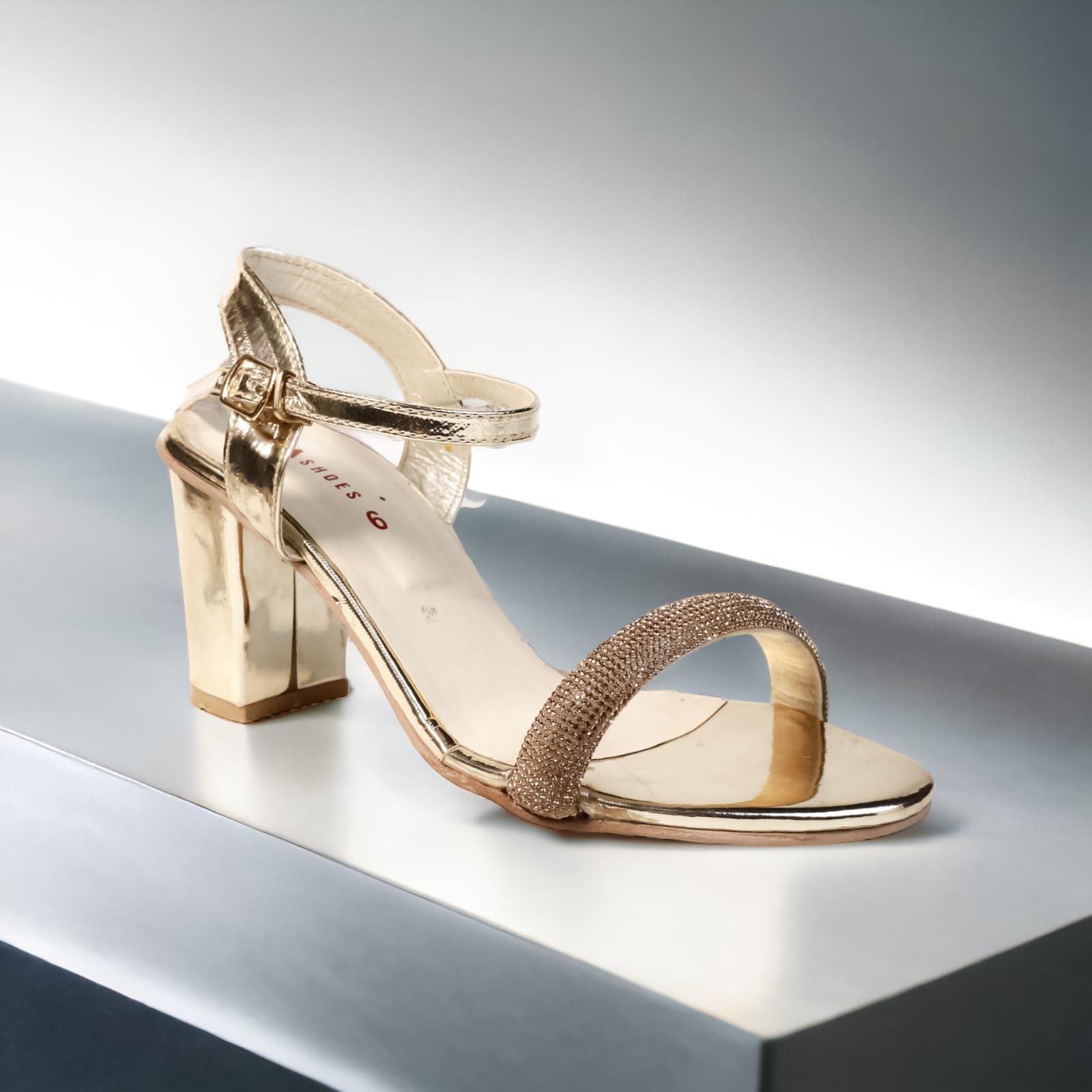 Gold heel sandals sale sale