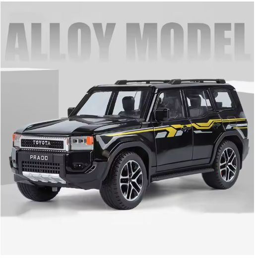 1:24 Toyota Land Cruiser Prado LC250 Premium Diecast Model Car – Alloy SUV with Acrylic Display Box, Openable Doors, Rubber Tires, Collector’s Edition view 8