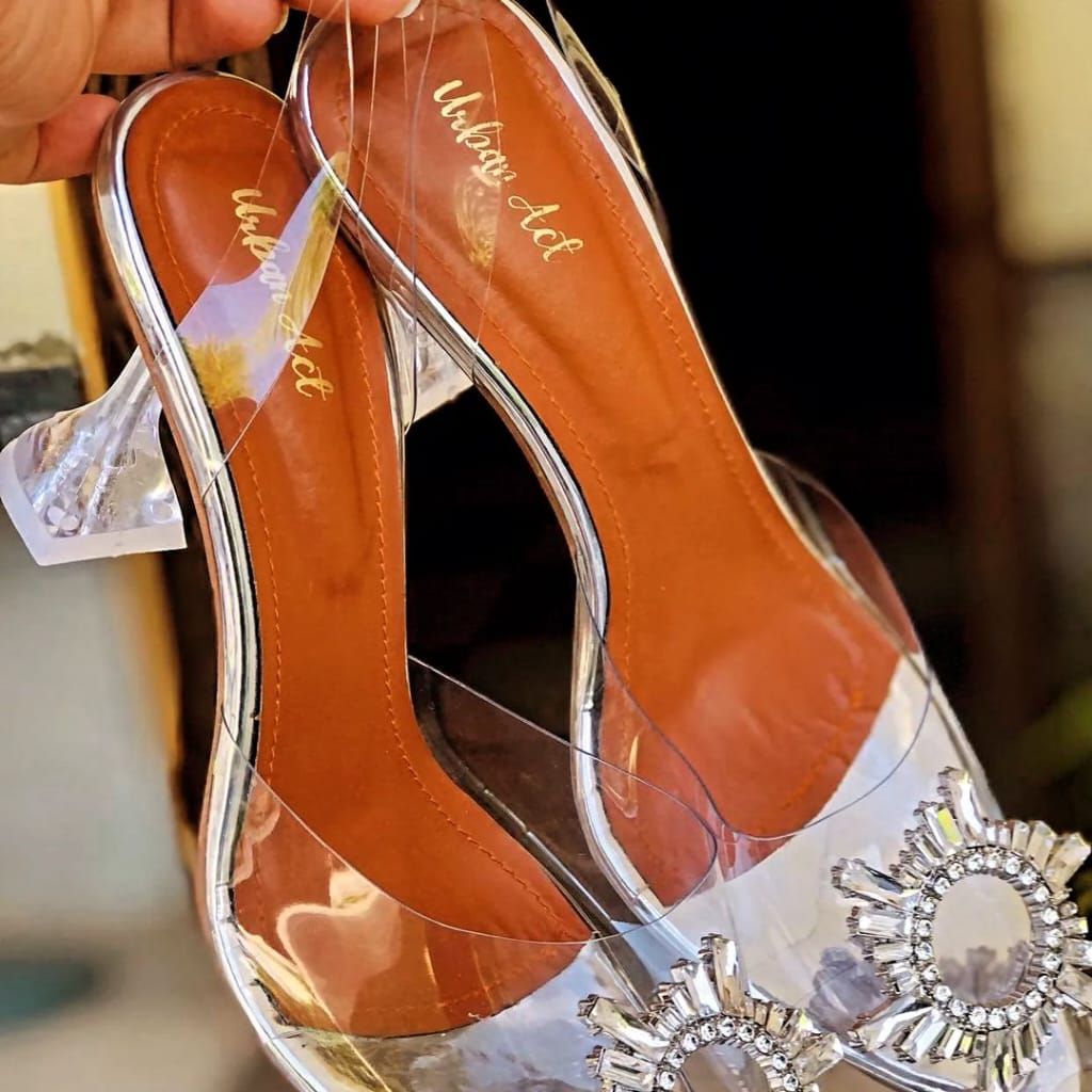 Silver Cinderella Heels
