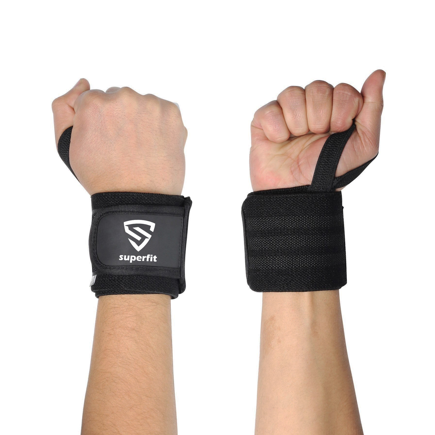 SuperFit Weightlifting Gym Wrist Wraps For Workout Fitness Exercise