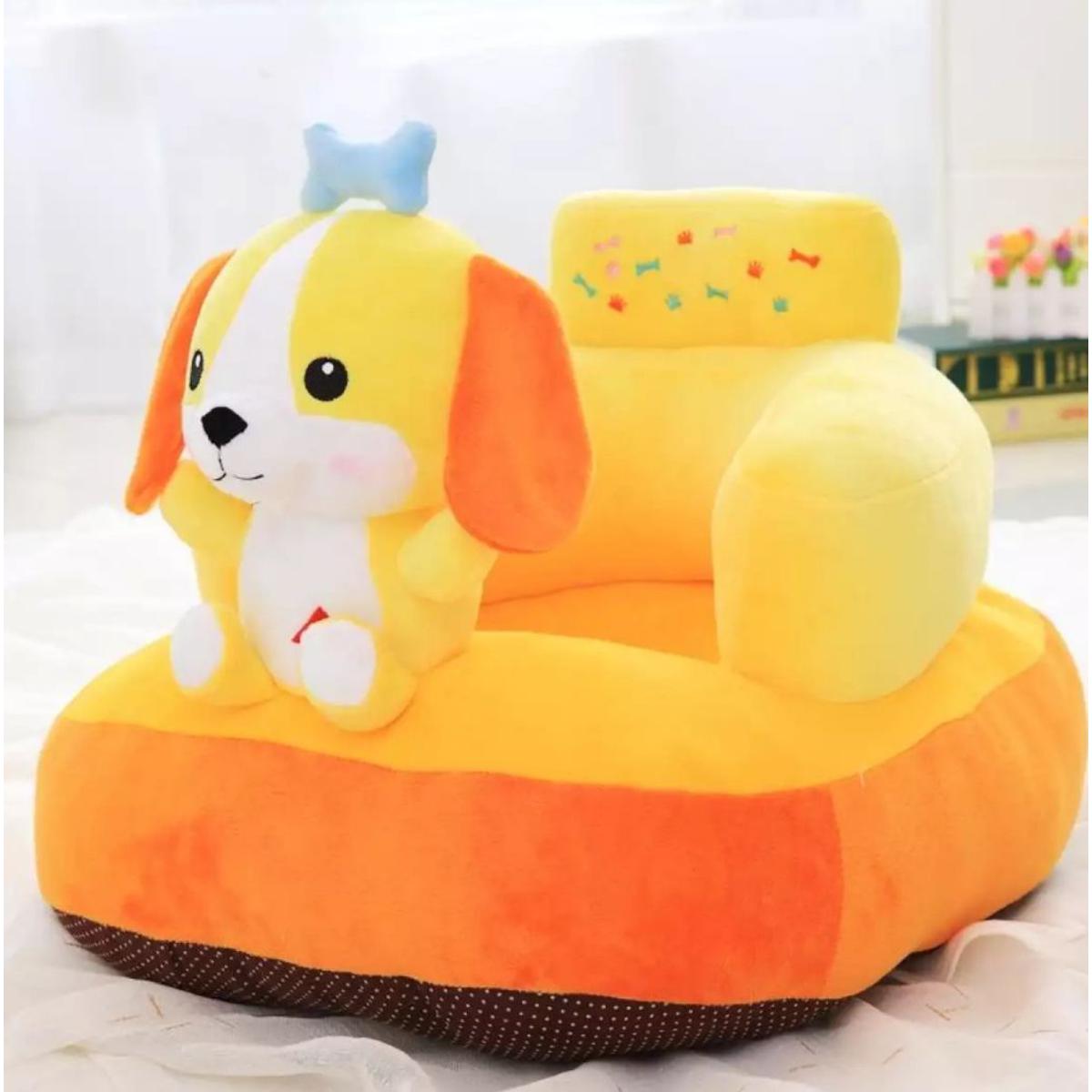 Baby's Cute Cartoon Plush Toys Support Chair Infant Learning To Sit Removable & Washable Baby Soft Seats Sofa