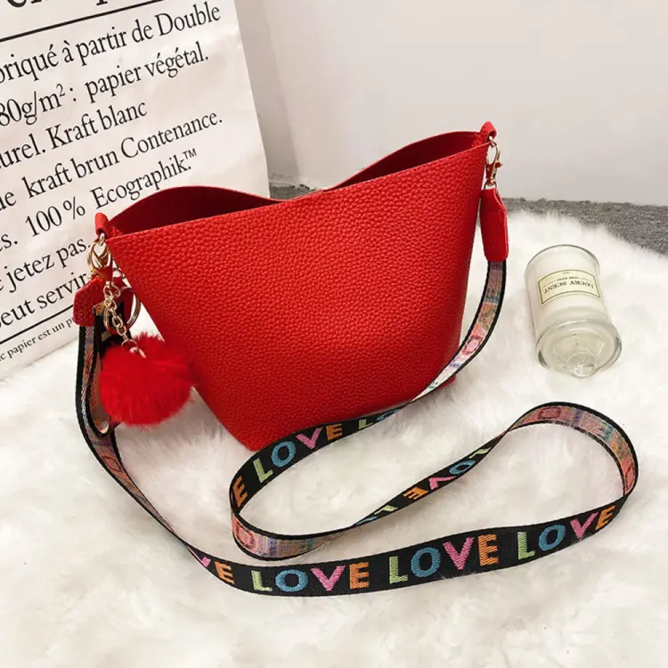 Simple Shoulder Bag Casual Lychee Pattern Crossbody Bags For Women Ladies  Designer Handbags Ladies Messenger Bags