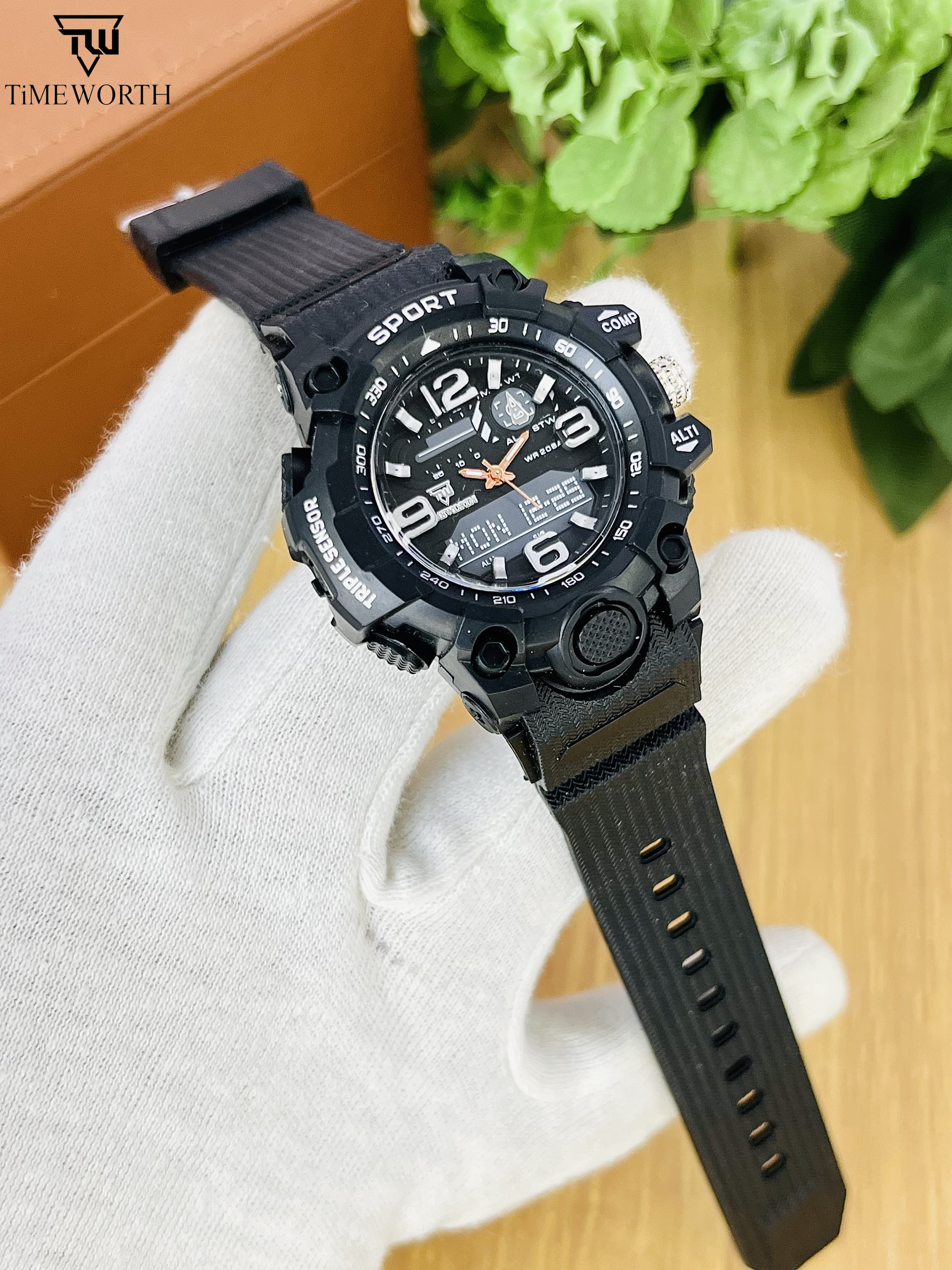 Top Collection Military Men's Digital Sports Watch For Men Waterproof with LED Back light Watch for Men With Box
