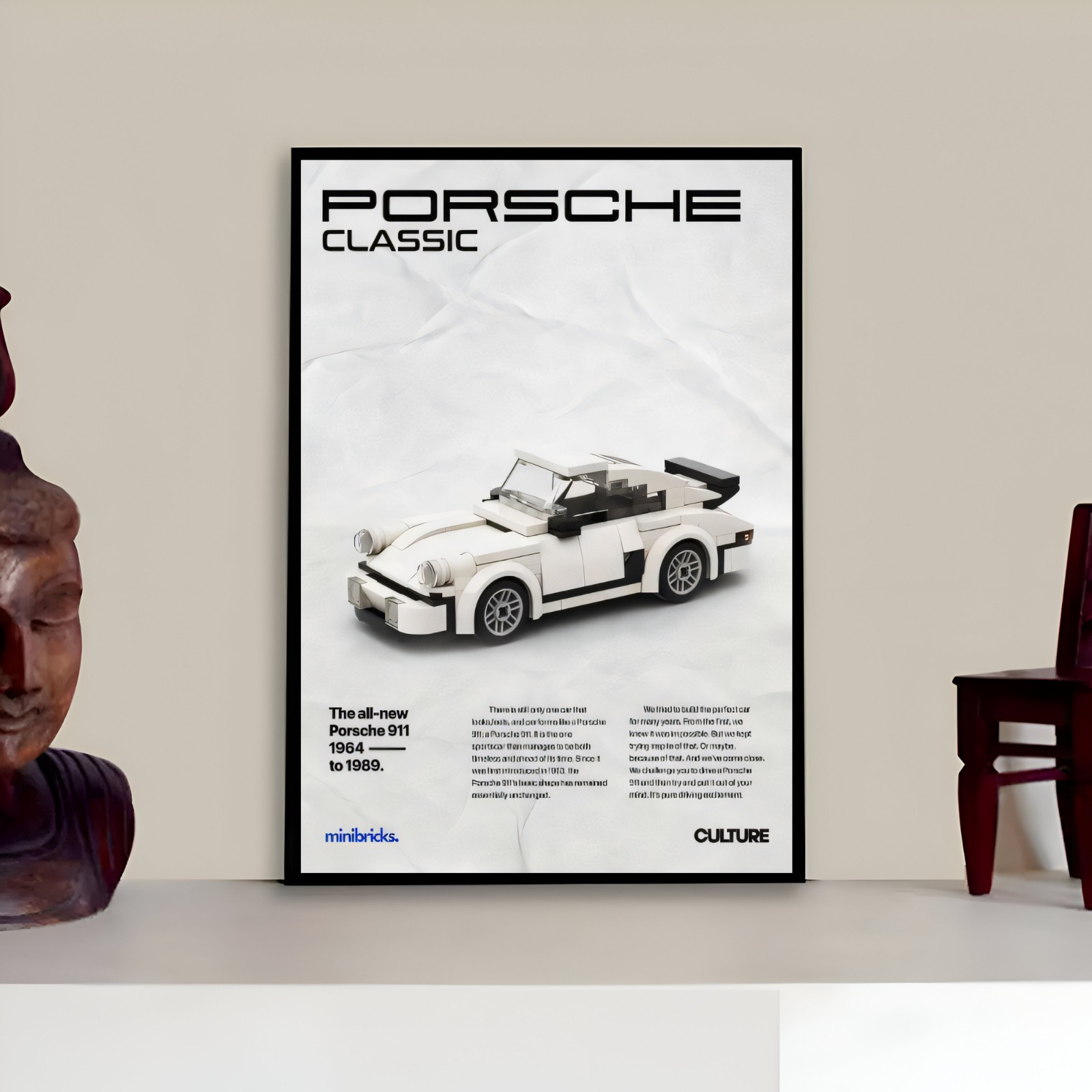 Porsche Picture Frame For Timeless Car Lovers Digital Printed