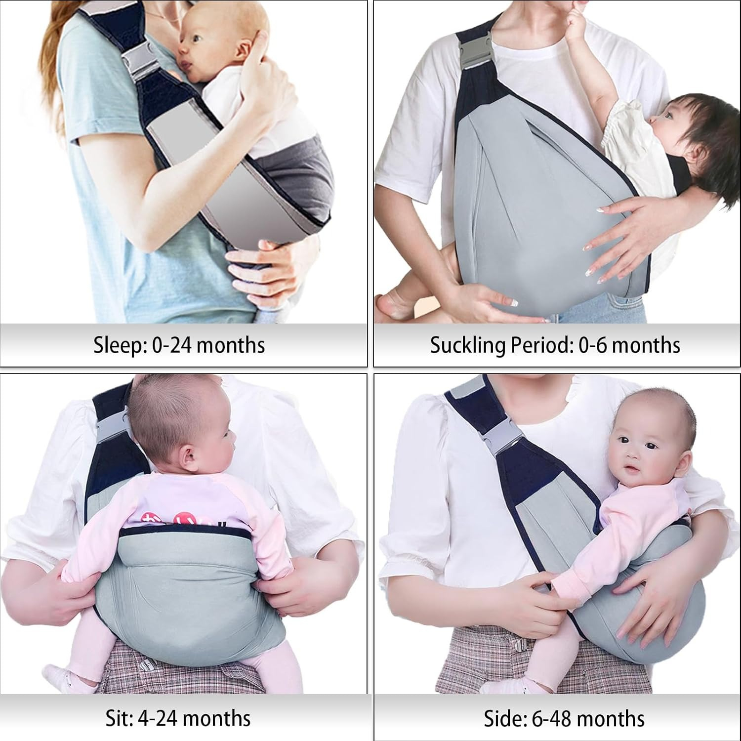 Ergonomic Baby Carrier Belt – Adjustable Baby Carry Sling for Newborns & Toddlers | Breathable Infant Carrier with Hip Seat | Soft Baby Carrier Wrap