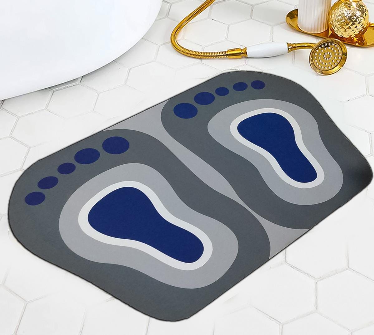 Modern Simple Shower Bathroom Bedroom Bathtub Side Anti-Slip Absorbent Carpet Rug Kitchen Entrance Soft Door Bath Mat Home Decor Oval,Rectangle,Foot Design Anti Slip