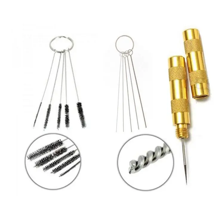 Air Brush Cleaner Kit,11pcs Airbrush Cleaning Repair Tool Stainless Steel  Spray Gun Cleaning Kit