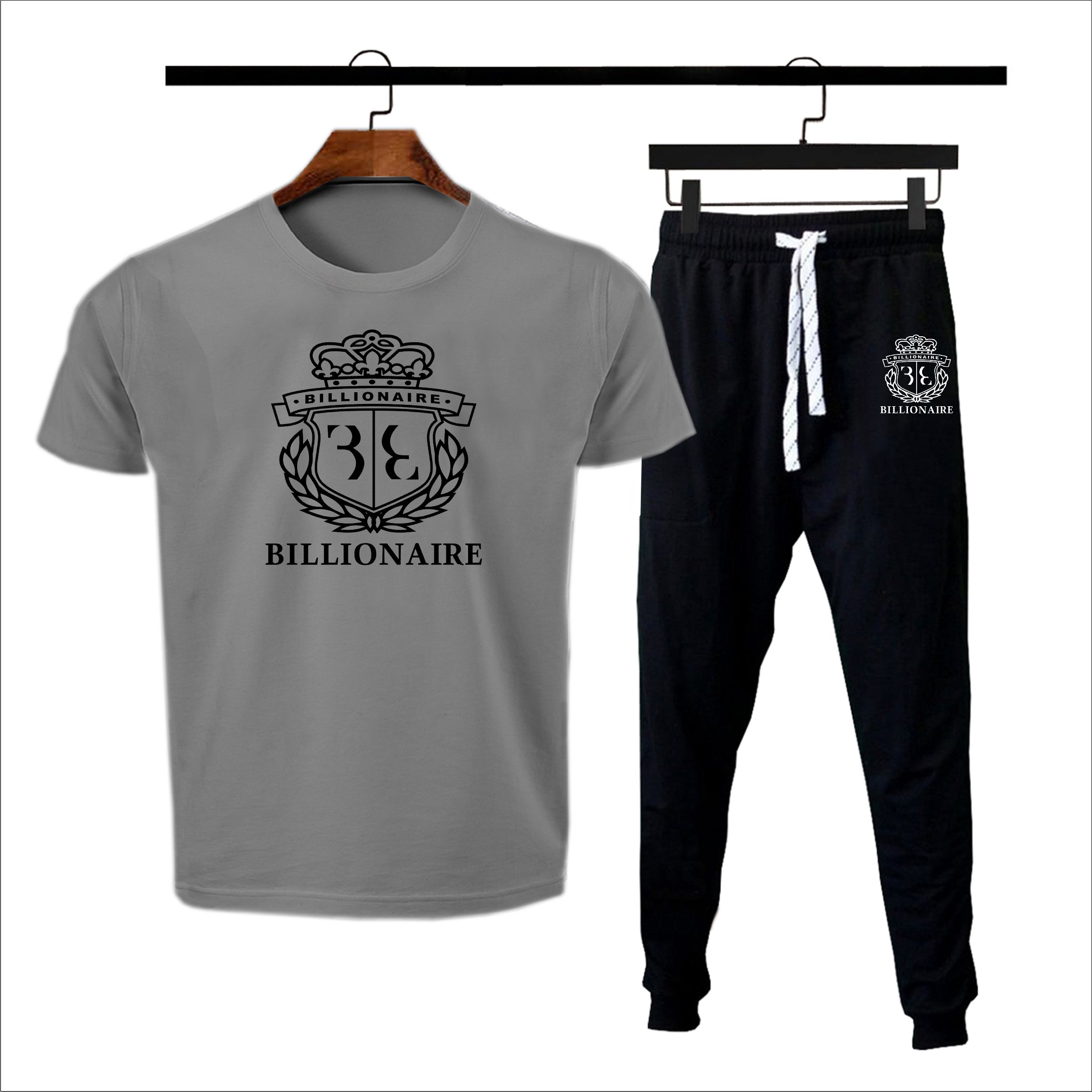 billionaire printed Tracksuit For Men & Boys Soft & Comfortable Fabric Trouser & Tshirts For Men
