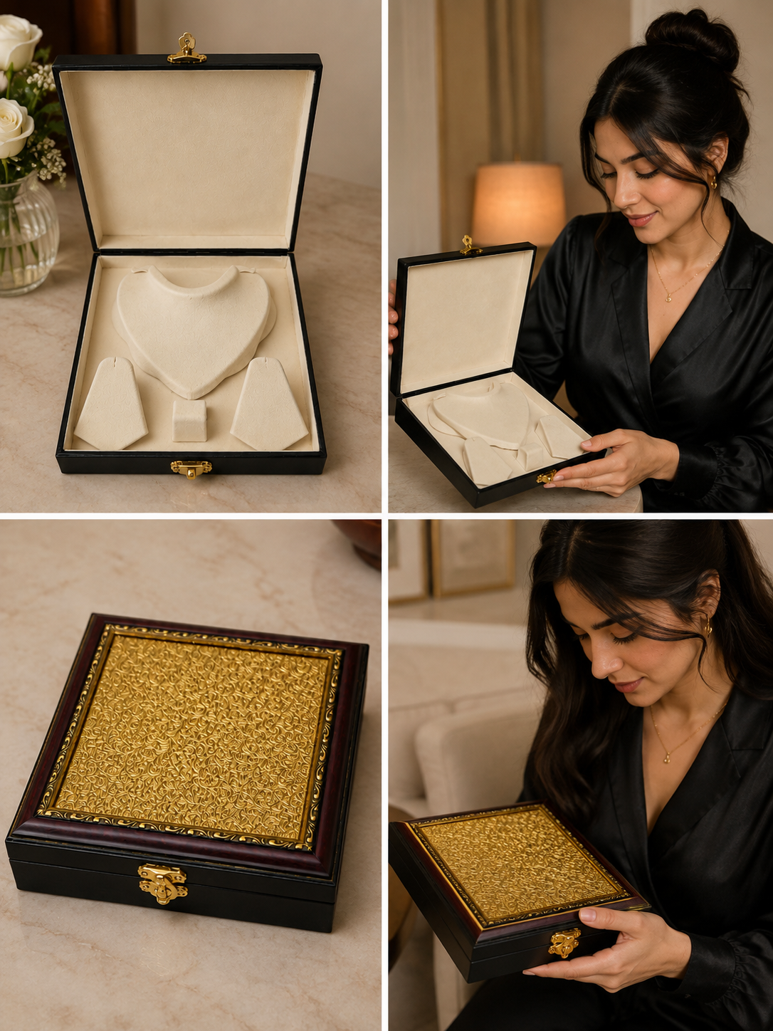 Stylish Bridal Jewelry Display Box | Fancy Necklace Storage Case