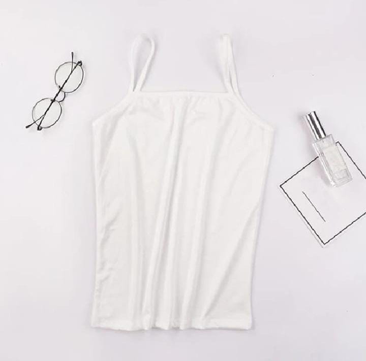Pack Of 3 Women Summer Camisoles Biddies Stretchable Pure Cotton Tank Tops for Women Girls| Bra Vest for Girls Strap Cotton Multicolor Sleeves Thin Camisole Vest Solid Top