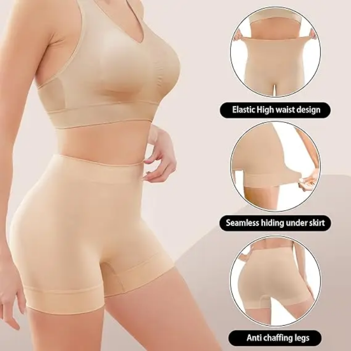 Stretchable Pantie High Waist Trainer Underwear High Quality Modern Compression Laggies Gym Yoga Wear Spandex Fabric Anti Exposure Elastic Waist Fitted Sports For All Women And Girls
