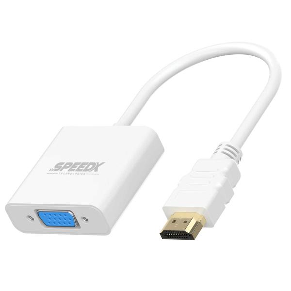 High-Speed HDMI to VGA Cable 1.8M - Premium Video Adapter Cord for High-Resolution Displays