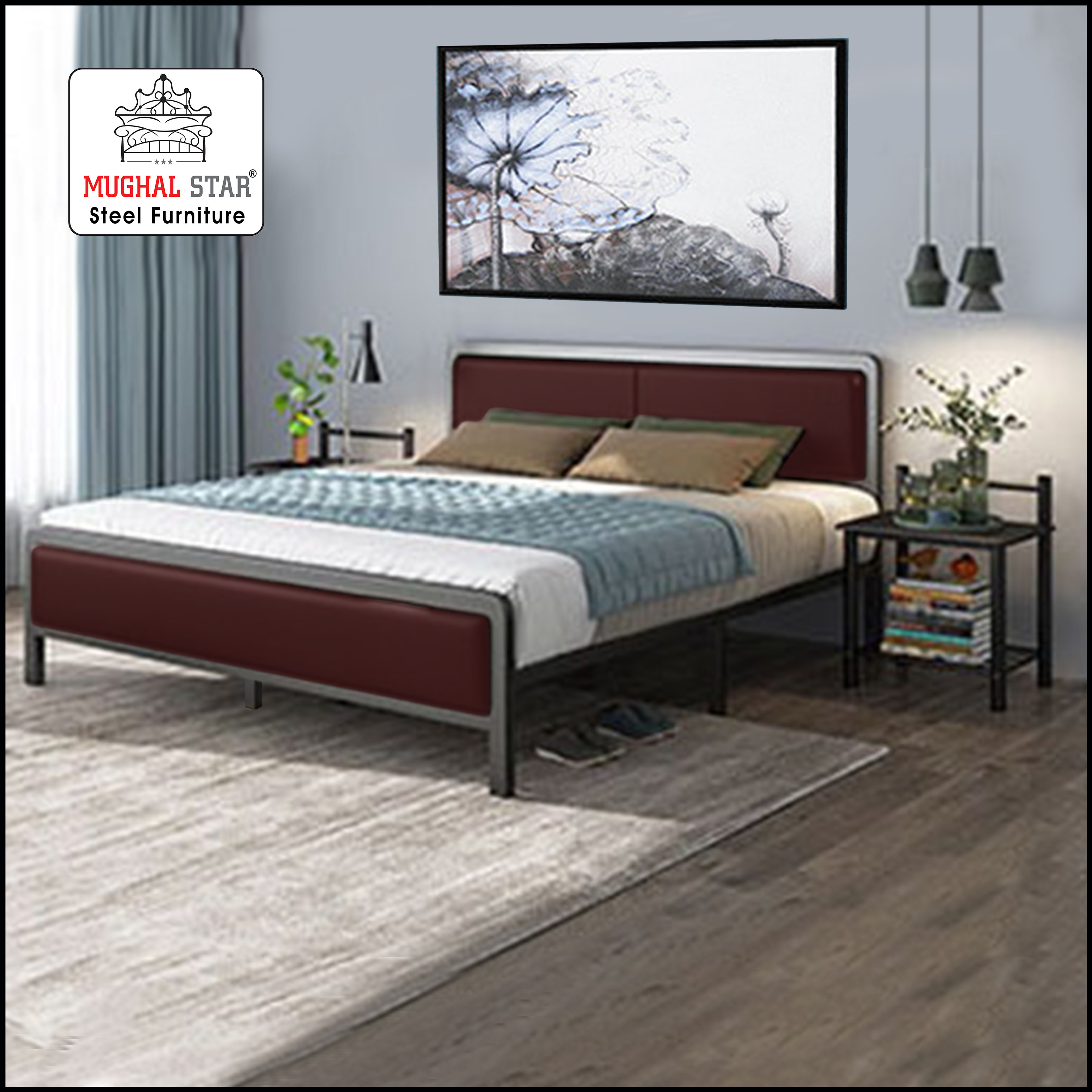 Unique Bed , Wrought iron , Mughal Star Steel Furniture
