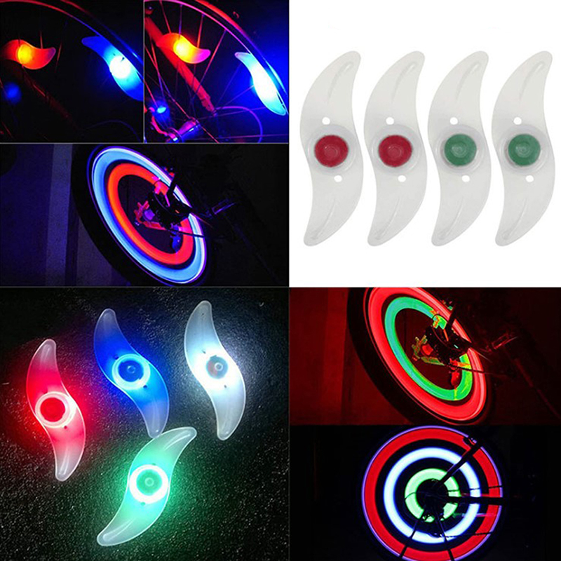 LED Neon Bicycle Wheel Spoke Light Waterproof Color Bike Safety Warning