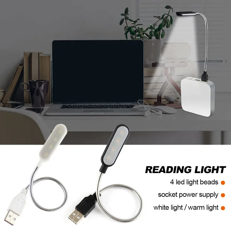 USB LED Reading Lamp Portable Flexible USB Eye Protection Mini Night Light  Computer PC Laptops Table Desk Lamp