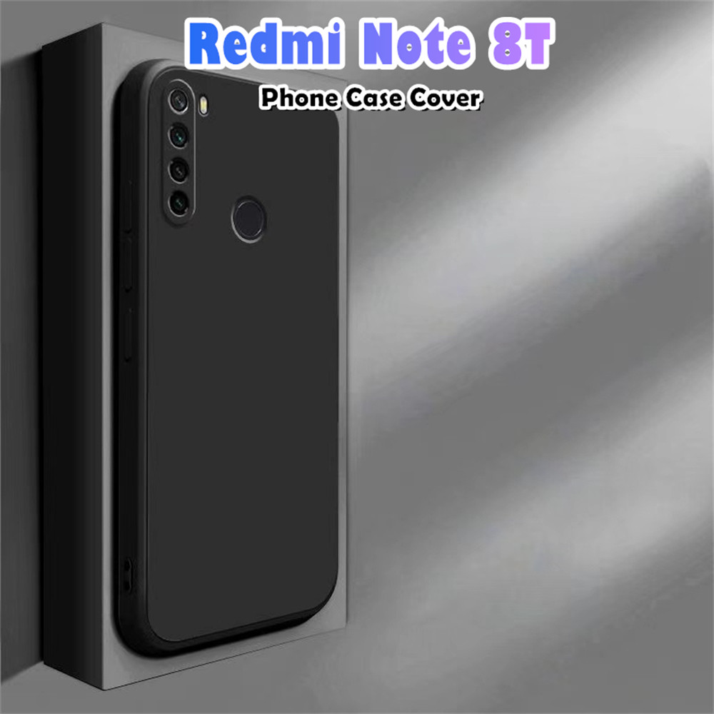 DiaryTown 2 Cover per Xiaomi Redmi Note 8T Silicone Morbida, Custodia Xiaomi Note 8T Nero Bianca con Disegni Case Antiurto Protettivo TPU Accessori