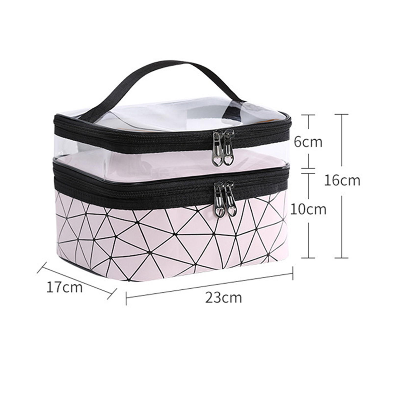 Makeup Bag Transparent Anti-Deformed Toiletries Organizer