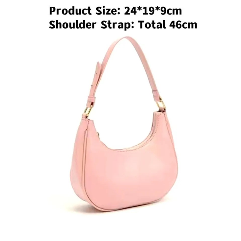 New Arrival Half Moon Bag  Handbag for girls crossbody & Shoulder bag women handbag new stylish handbag new design handbag girls handbag for office use casual handbag leather handbag for girls. Women Purse Handbag & Ladies Bags For Gifts