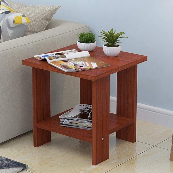 Side Table Bedside table small Coffee table with Storage Shelf Bookcase Storage Side Table