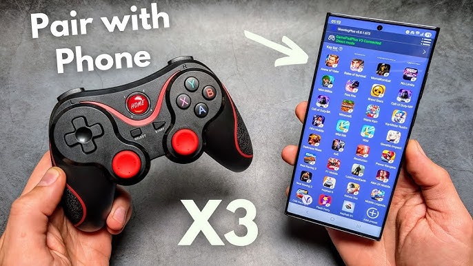 X3 Smart Wireless 2.4G Gaming Controller for PC & Mobile Phones