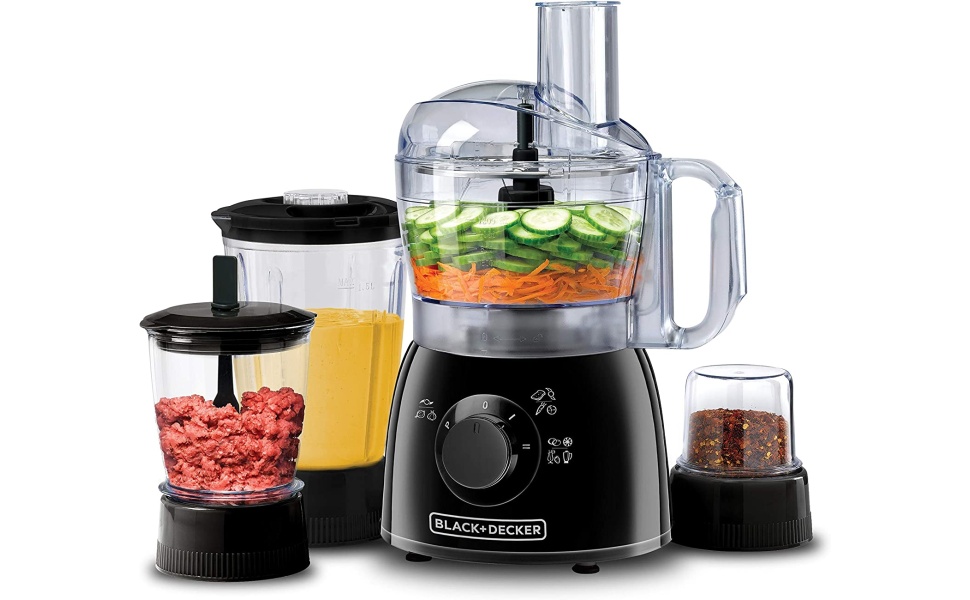 Black+Decker 33 Function Food Processor With Blender, Mincer & Grinder, 400W,