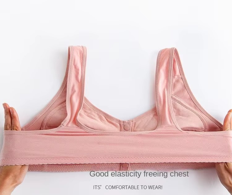 Front Open Wide Strap Non Padded Non Wired Maternity Nursing Bra Plus Size