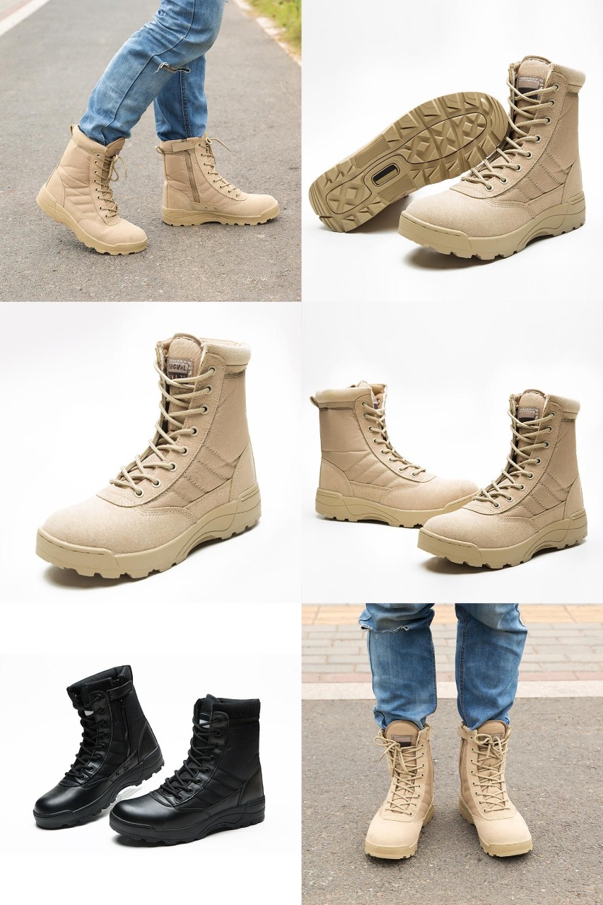 Mens military boots best sale