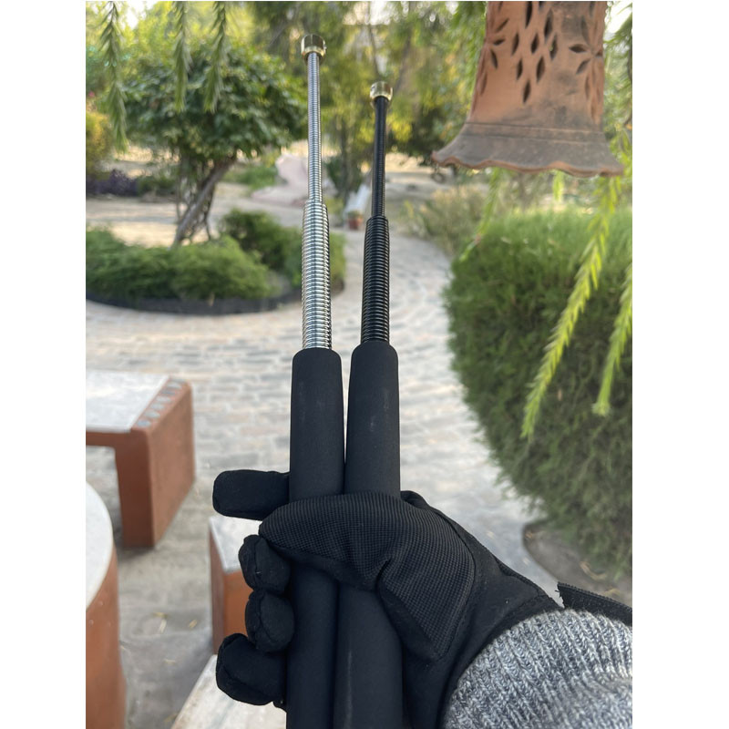 26 Inch Expandable Metal Spring Rod with Manual Nylon Pouch Retractable Stick For Self-Def High Quality