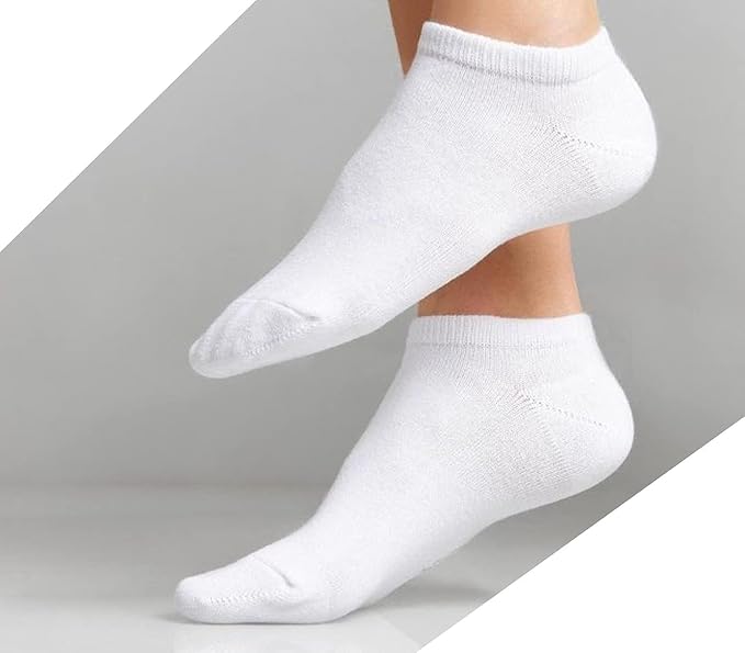 1,3,6,12 pairs Plain Ankle Socks