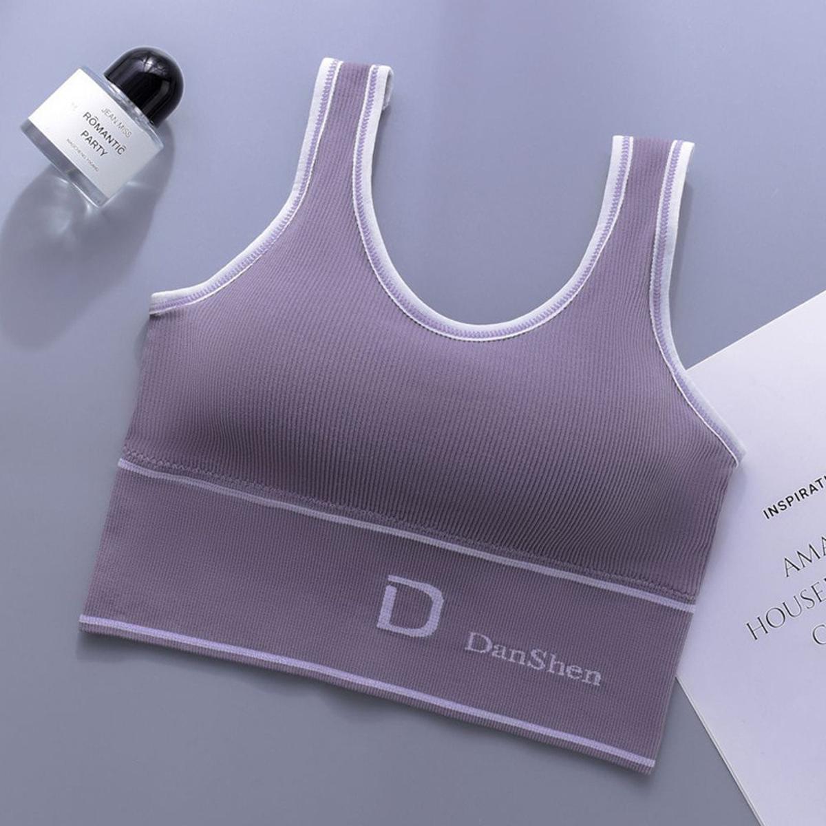 D Shaped Womens Seamless Deep U Shaped Back Shaping Tube Top Yoga