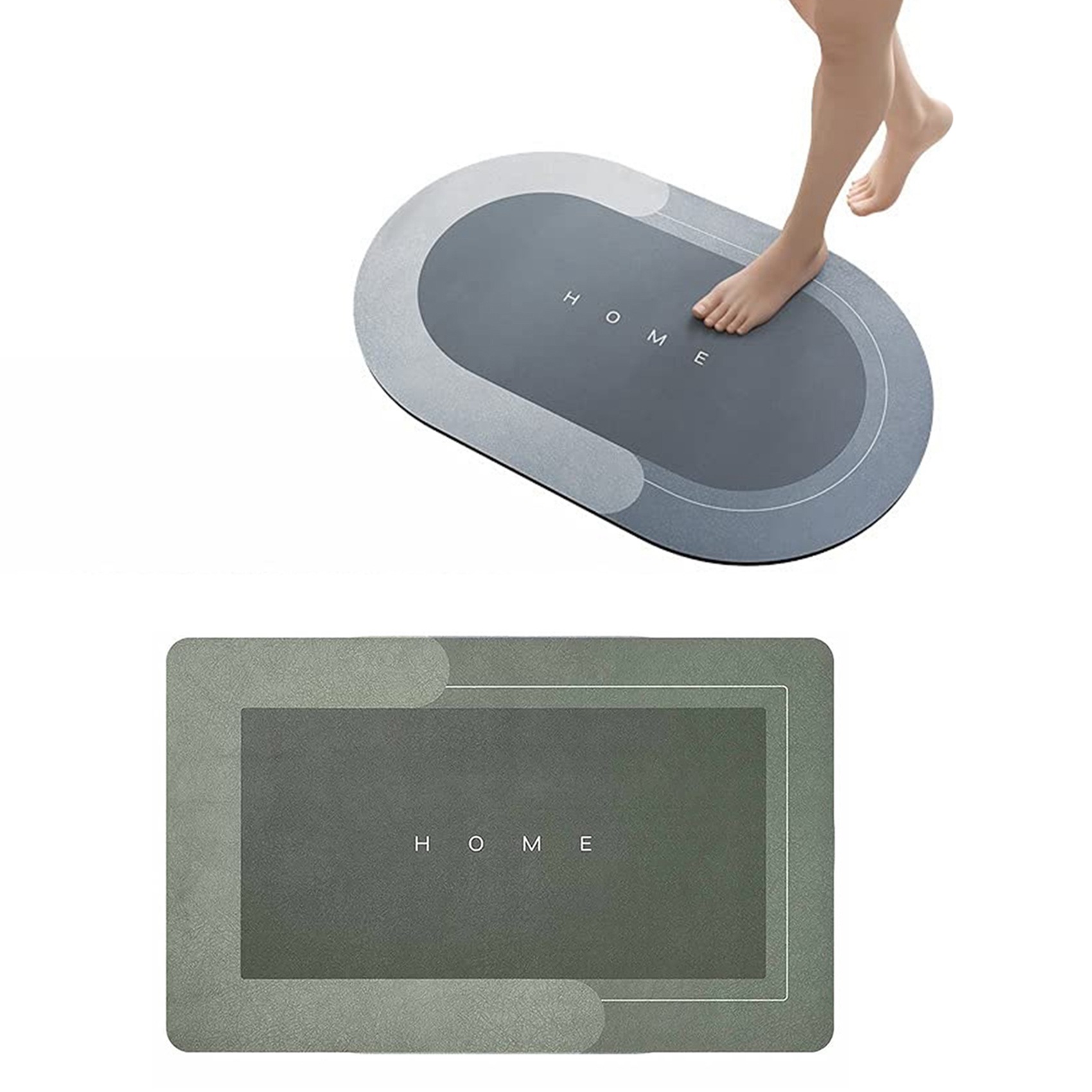 Bath Mat Carpet, Napa Skin Super Absorbent Quick Drying Thin Bathroom