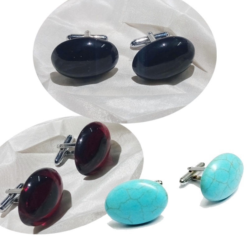 Imported Stone Heavy Material High Quality-Stone Cufflink-Nug Cufflink Stud For Men