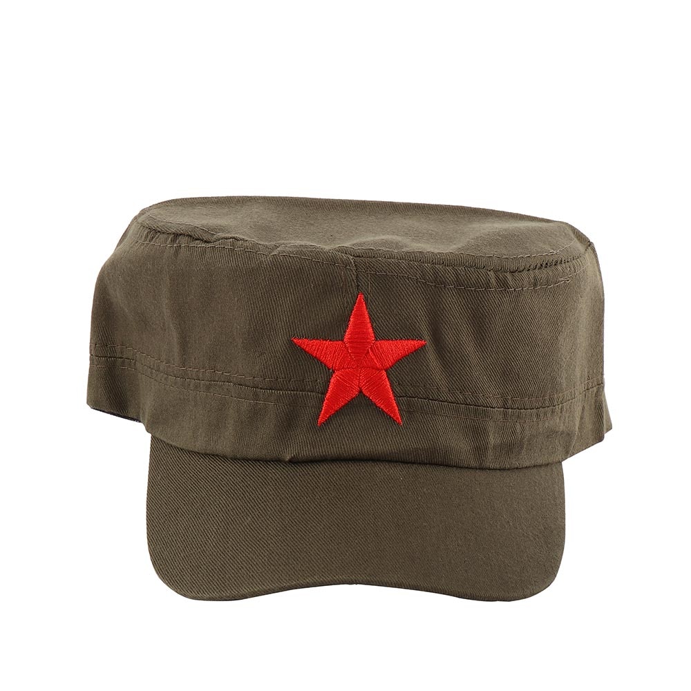 1pcs China Red Army Cotton Cap Hat Red 