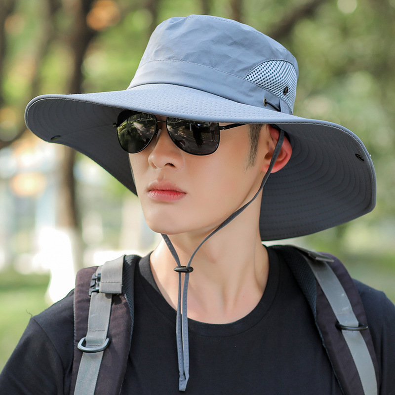 Hat men's big brim sun hat summer 