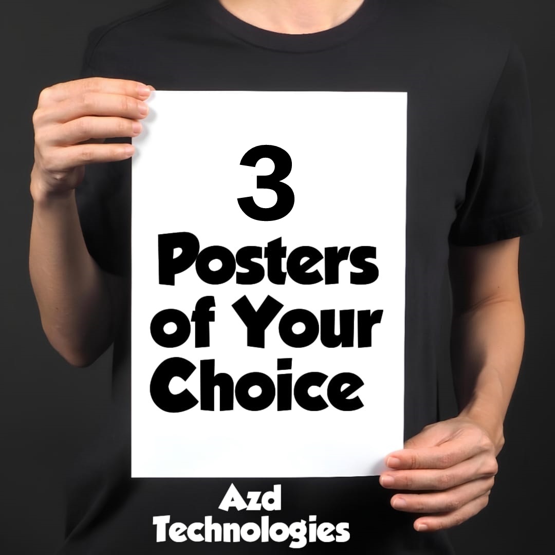 Custom Printed Posters Design Your Own Wall Art Best Quality Posters Customizable 12x9 Inches Premium Wall Decor
