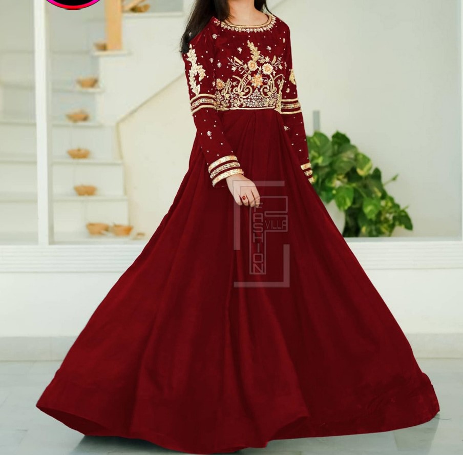 Long Maxi Dress For Girls Full Flair 
