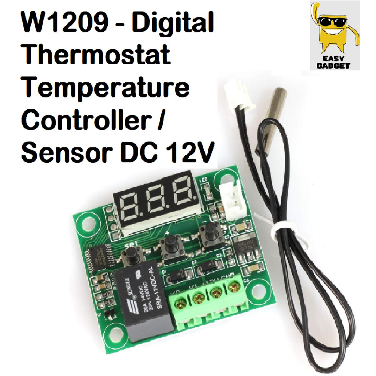W1209 - Digital Thermostat Temperature Controller / Sensor Incubator Controller With / Wire - DC 12V